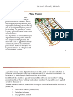 Plane Trusses: Section 7: Flexibility Method - Trusses