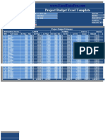 Project Budget Excel Template