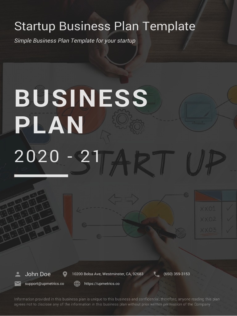 Startup Business Plan Template Guide | PDF | Marketing | Market ...