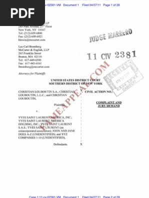 louboutin vs yves saint laurent