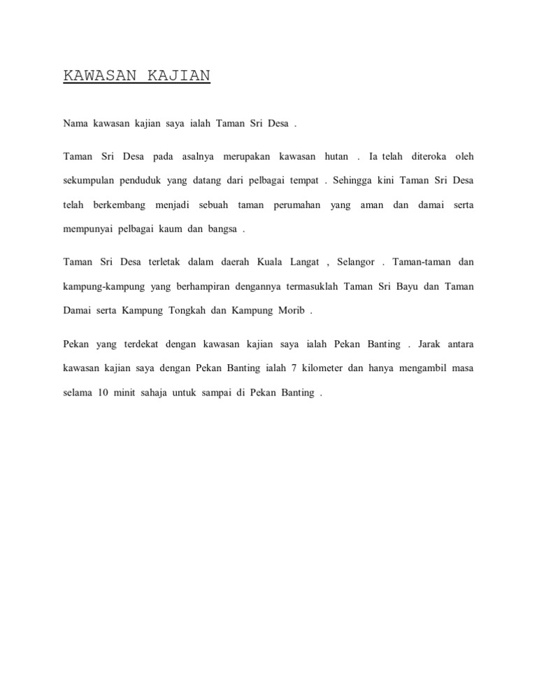 CONTOH KAWASAN KAJIAN(FOLIO GEO)