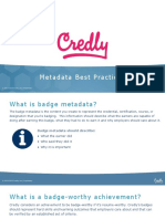 Metadata Best Practices: © 2012-2019 Credly, Inc - Proprietary