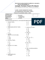 Soal Pas SMT 1 KLS Ix 2020