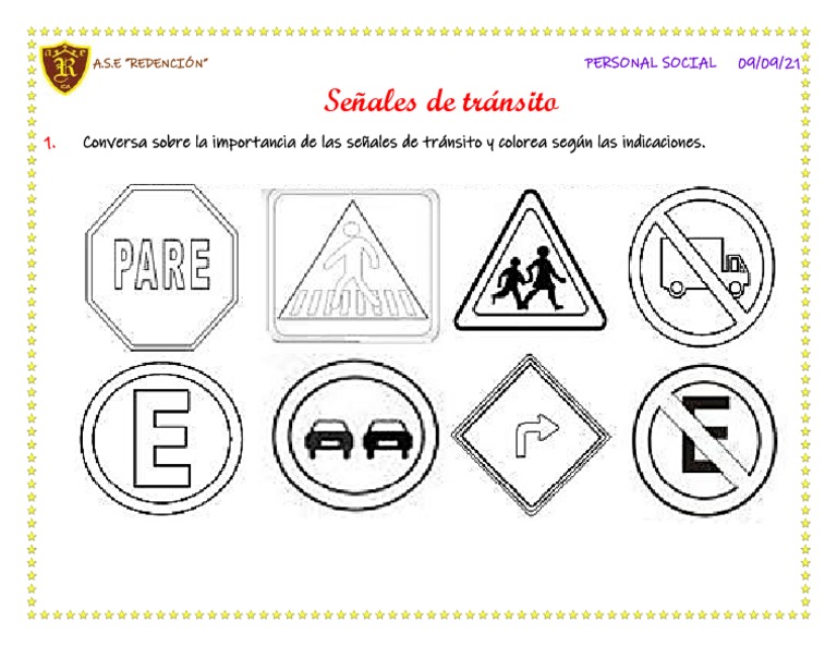 Actividades de señales de tránsito para niños | PDF | Arte