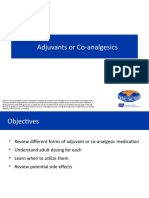 Adjuvants or CoAnalgesics