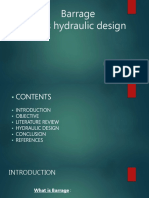 Barrage Hydraulic Design