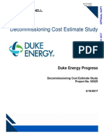 Decommissioning Cost Estimate Study: Duke Energy Progress