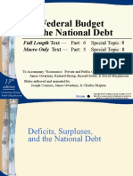 The Federal Budget and The National Debt: Full Length Text - Macro Only Text