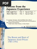 Lessons From The Japanese Experience: Full Length Text - Macro Only Text