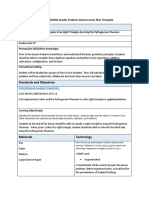 Secondary Middle Grades Problem-Based Lesson Plan