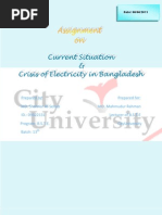 Download Current Situation  Crisis of Electricity in Bangladesh by Faysal Islam SN52763175 doc pdf