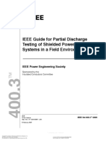 400.3-2006 Guide For Partial Discharge Testing of Shielded Power Cable Systems in A Field Environment