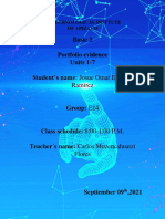 Basic 3 Portfolio Evidence Units 1-7