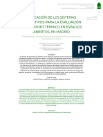 Aplicación de Los Sistemas Adaptativos para La Evaluación Del Confort Térmico en Espacios Abiertos, en Madrid