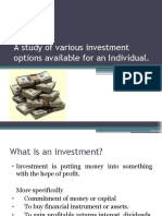 A Study of Various Investment Options Available For An Individual