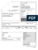 Factura 042-011-000727450 Nuevas Operaciones Comerciales NUCOPSA No. Número Autorización