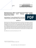 Hepatoprotective Effect of Quercetin Pretreatment Against