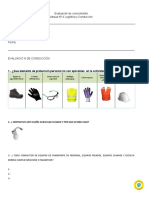 Evaluacion Manual N°4 Procedimientos & Instructivos Logística y Conducción Food SQM