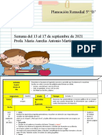 Planificación remedial 5o “B”: El croquis