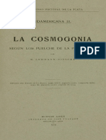 Cosmogonia Según Puelches Patagonicos - r. Lehmann- Nitsche