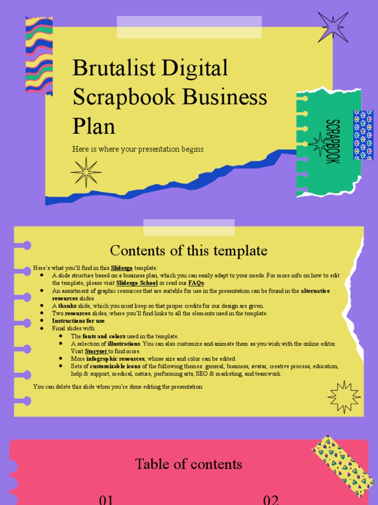 brutalist-digital-scrapbook-business-plan-by-slidesgo-pdf-planets