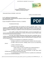 Memorando Circular- Orientação de cumprimento ao Decreto nº 9 940-2021