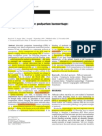 Management of Severe Postpartum Haemorrhage