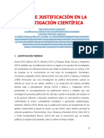 Tipos de Justificación en La Investigación Científica