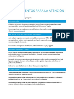 Procedimientos para la atención médica en OSDOP