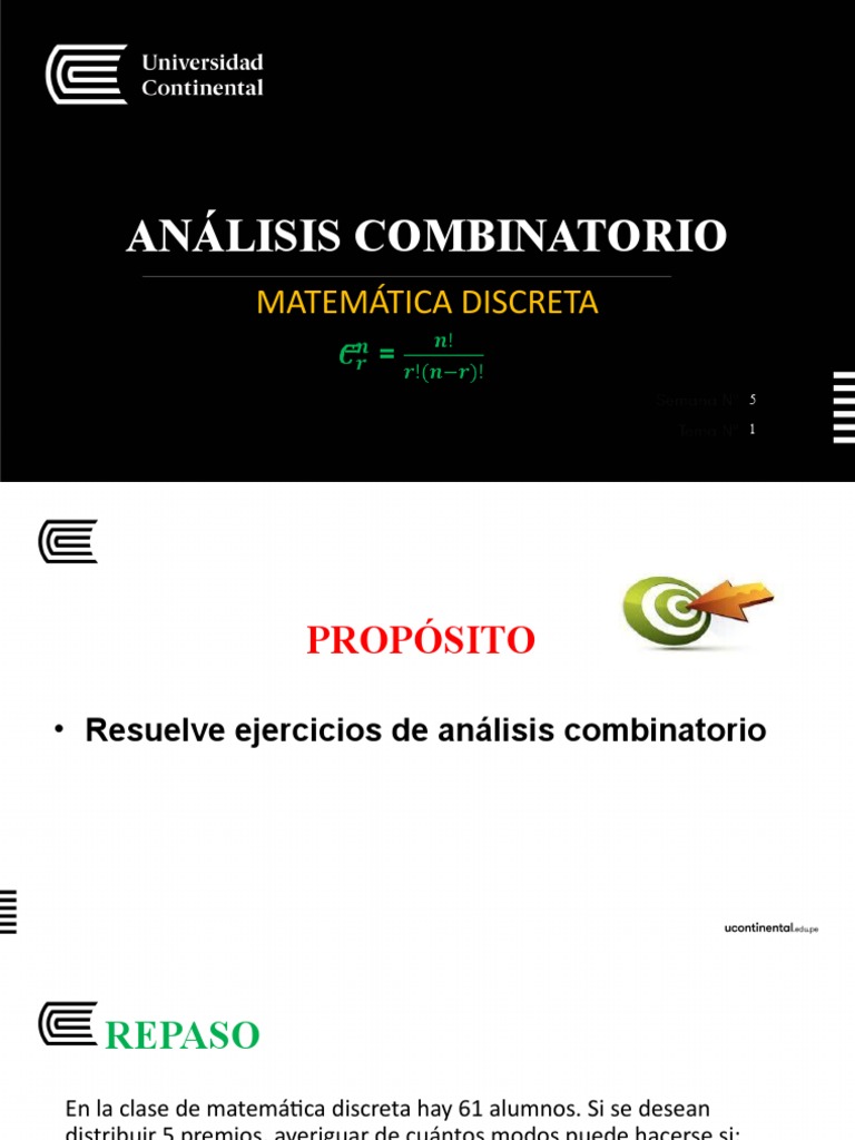 2 Análisis Combinatorio | PDF | Combinatoria | Permutación