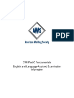 CWI Part C Fundamental English and Language Assisted Exam Content