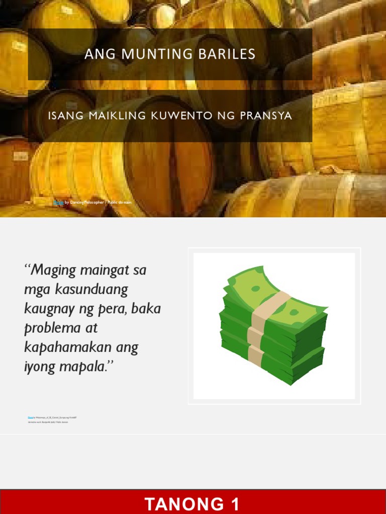 (NOTES-WORKSHEETS GUIDE) Ang Munting Bariles | PDF