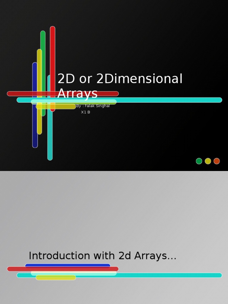 2D or 2 Dimensional Arrays | PDF | Matrix (Mathematics) | Teaching ...