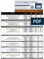 27-09-2021-Cotton & Waste Export Price Offer