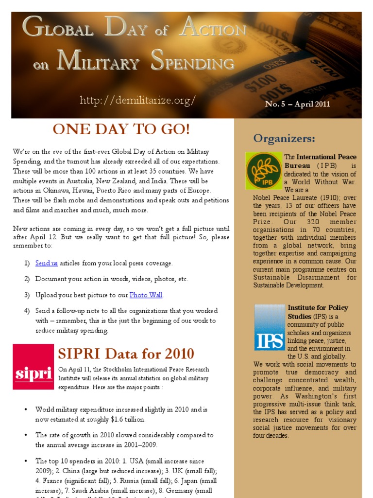 GDAMS April Newsletter | PDF | Military Budget Of The United States ...