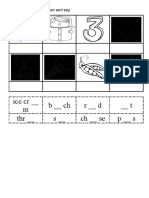 Ice CR - M B - CH R - D - T THR - S - CH - Se P - S: A. Write and Match. Listen and Say