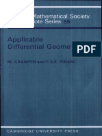 Crampin Pirani Applicable Differential Geometry