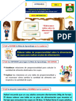 DIA 1 - MATEMATICA - Elaboramos Tablas