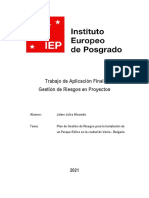 Trabajo de Aplicación Final Gestión de Proyectos