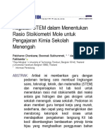 Jurnal Nasional CHONKAEW - 2019 - STEM - Activities - Stoichiometri - Mol