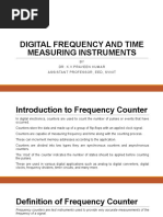 Digital Frequency and Time Measuring Instruments: BY Dr. K.V.Praveen Kumar Assistant Professor, Eed, Svnit