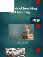 Concepts of Teaching and Learning