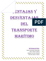 Ventajas y Desventajas de Transporte Maritimo