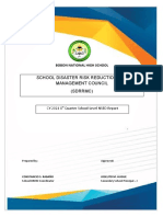 School Disaster Risk Reduction and Management Council (SDRRMC)