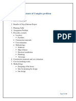 Contents of Complex Problem 1 (Engineering Drawing)
