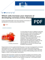 Which Cells Increase Your Chances of Developing Coronary Artery Disease?