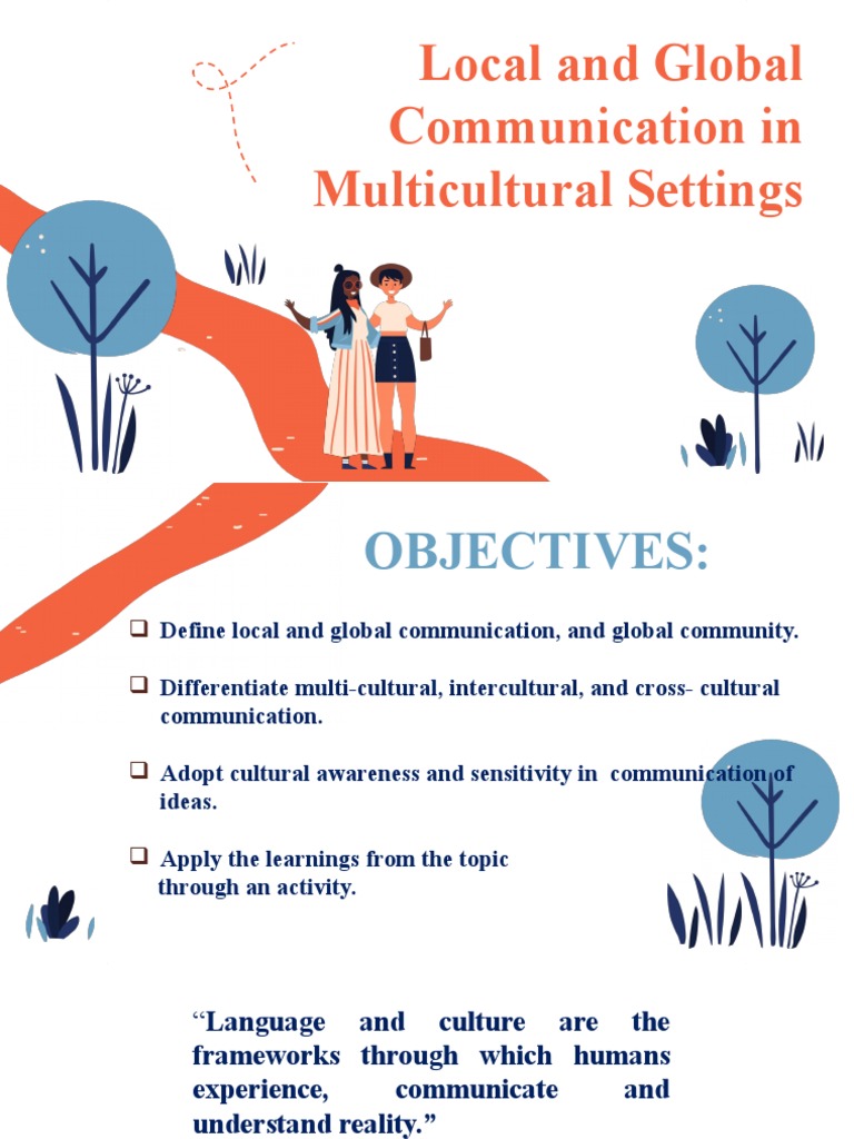 essay about local and global communication in multicultural settings