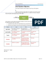 Lab - Open Loop Control Systems Objective: Background/Scenario