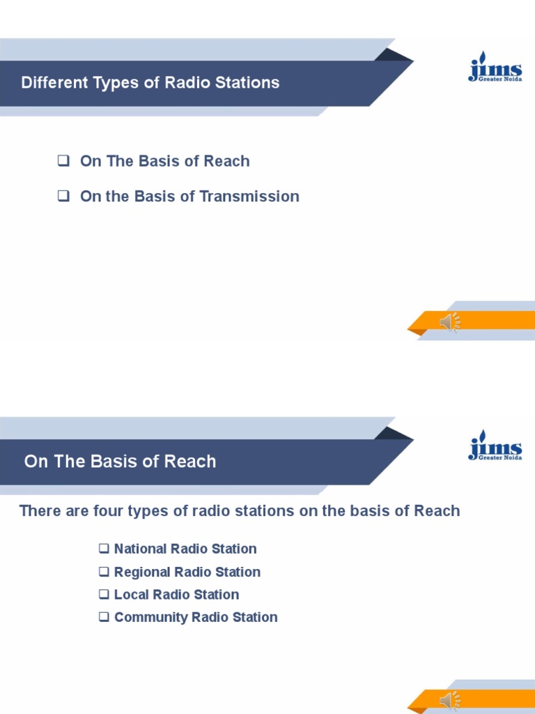Types of Radio Stations PDF Radio Frequency Modulation