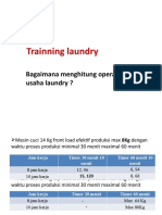Training Laundry Cara Menghitung Proses Produksi